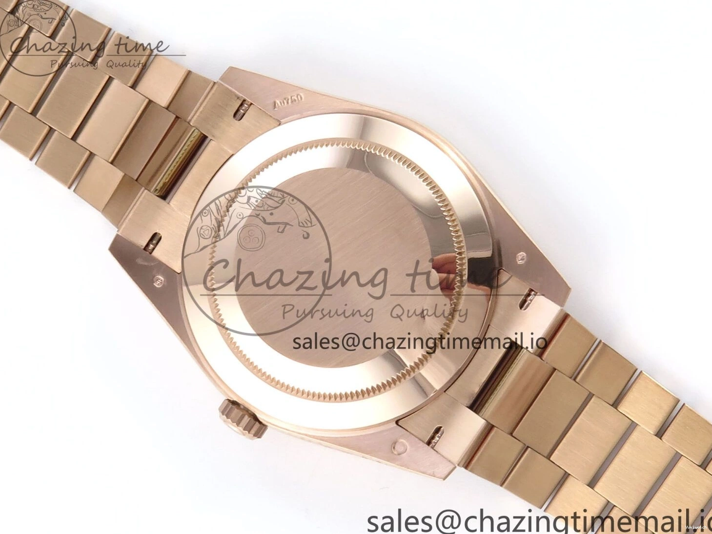 (Gain Best 40 RG A2836 Brown 228235 1:1 Weight) Noob Dial Edition Roman Bracelet President Date Day on 0326